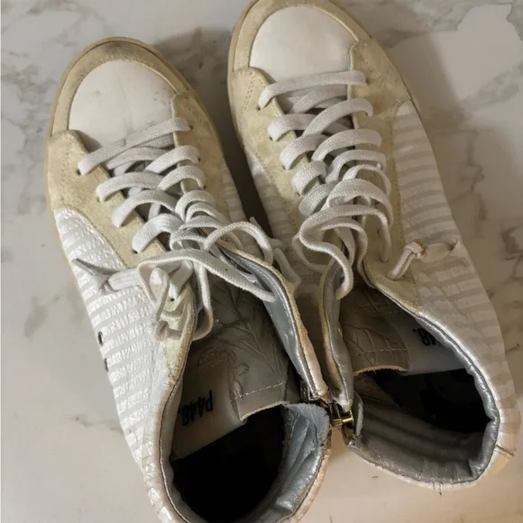 P448 White High-Top Athletic Sneakers - Picture 4 of 5